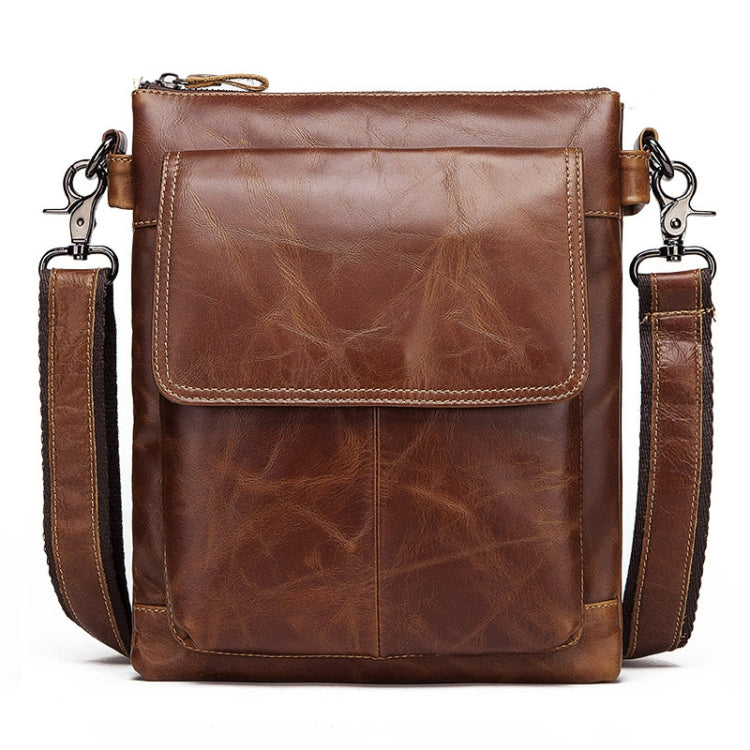 HUMERPAUL Men Crossbody Bag Retro Simple Backpack Leather Shoulder Bag My Store