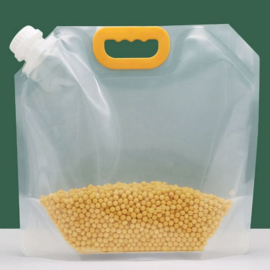 5pcs Portable Food Packaging Bag Grain Sealed Bag Fresh-keeping Storage Bag, Capacity: 2.5kg-Reluova