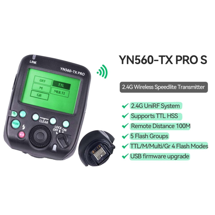 YONGNUO YN560-TX Pro High-speed Synchronous TTL Trigger Wireless Flash Trigger