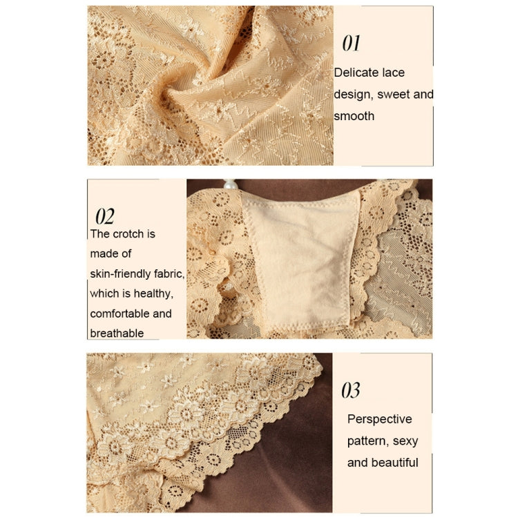 Sexy Lace Seamless Underwear Women Ultra-Thin Low-Waisted Perspective Triangle Pants