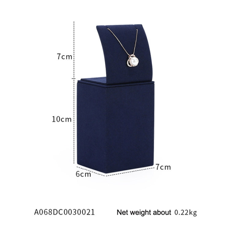 Jewelry Display Props Blue Microfiber Window Necklace Earring Ring Stand My Store