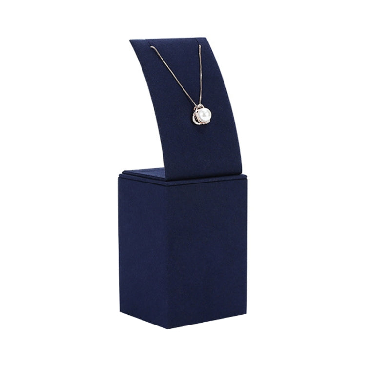 Jewelry Display Props Blue Microfiber Window Necklace Earring Ring Stand My Store