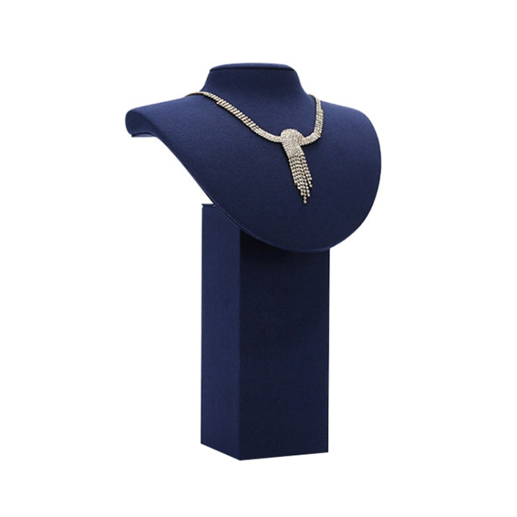 Jewelry Display Props Blue Microfiber Window Necklace Earring Ring Stand My Store