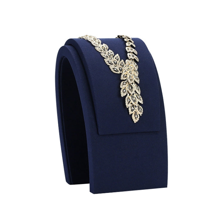 Jewelry Display Props Blue Microfiber Window Necklace Earring Ring Stand My Store