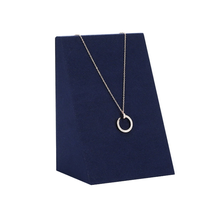 Jewelry Display Props Blue Microfiber Window Necklace Earring Ring Stand My Store