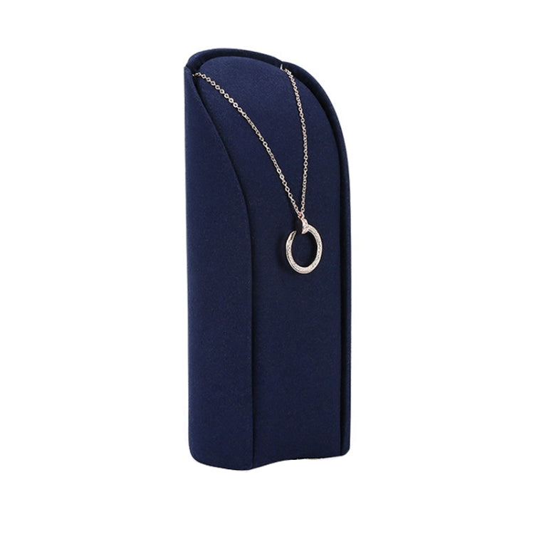 Jewelry Display Props Blue Microfiber Window Necklace Earring Ring Stand My Store