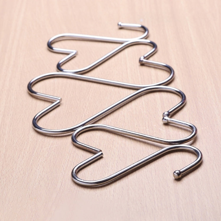 10pcs Multifunctional Stainless Steel Hooks Metal S-Shaped Hook