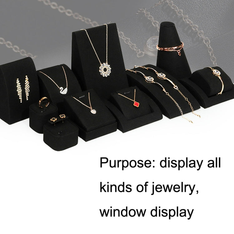 Black Microfiber Necklace Ring Jewelry Display Live Jewelry Prop Rack My Store