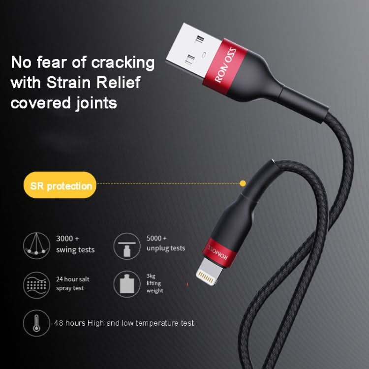 ROMOSS  CB12B 2.4A 8 Pin Fast Charging Cable For IPhone / IPad Data Cable