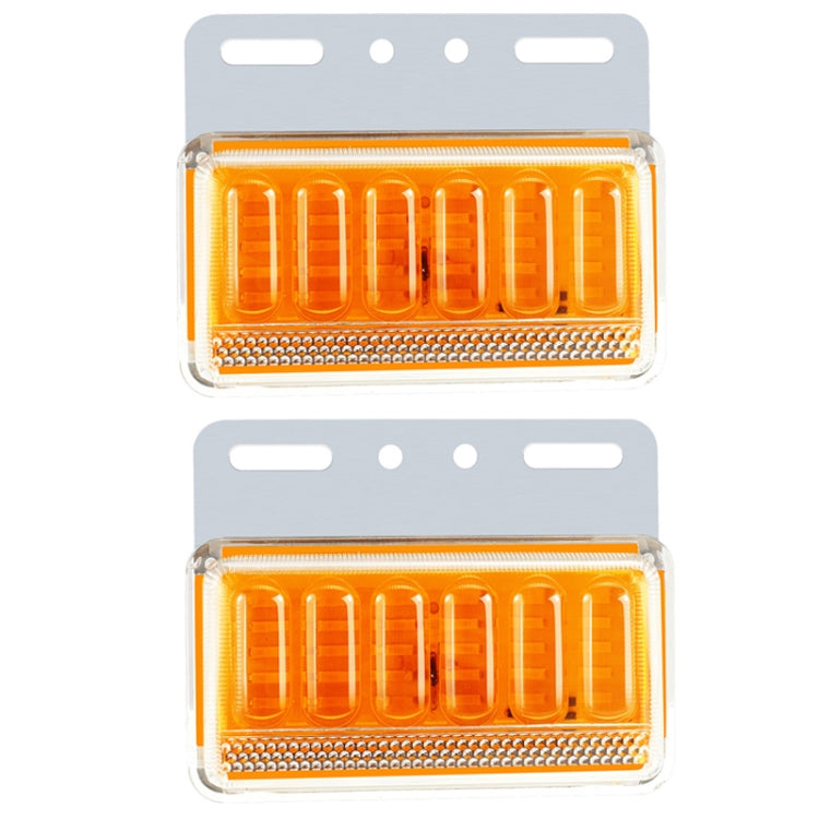 2pcs 24V Truck LED Side Light Car Strong Light Waterproof Super Bright Tire Lamp