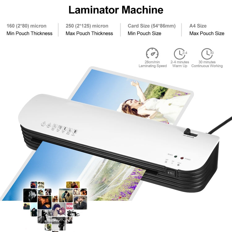 Osmile SL299 A4 Laminator Cold Hot Lamination Photo File Laminating Machine Reluova