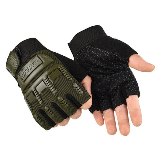 Outdoor Riding Balance Wheel Skating Military Training Children Half-Finger Gloves