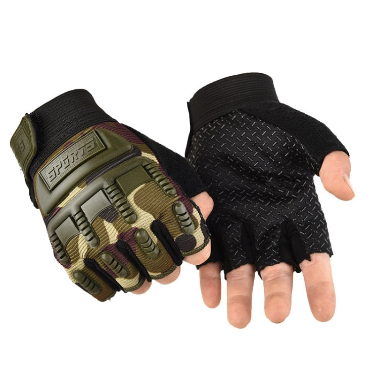 Outdoor Riding Balance Wheel Skating Military Training Children Half-Finger Gloves