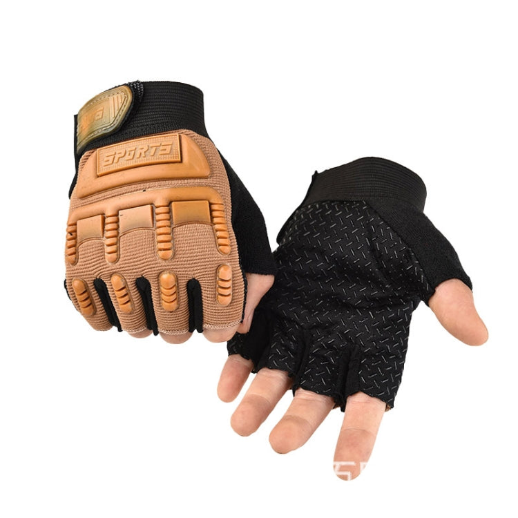 Outdoor Riding Balance Wheel Skating Military Training Children Half-Finger Gloves