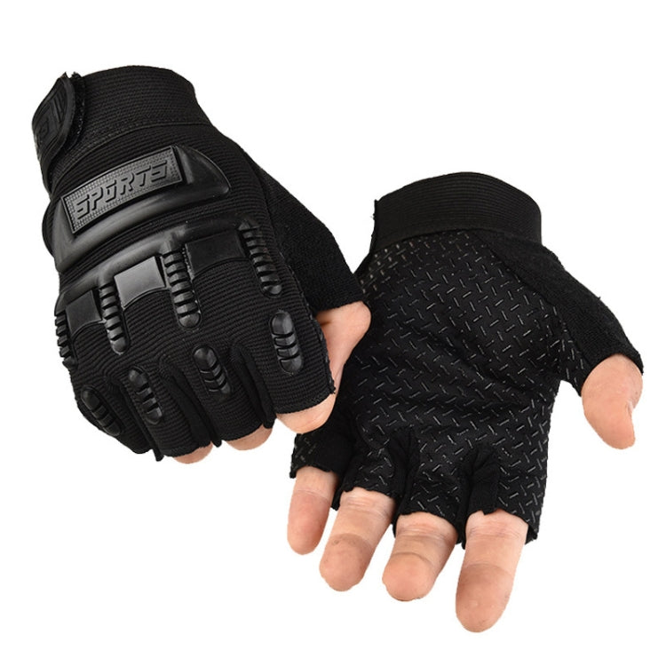 Outdoor Riding Balance Wheel Skating Military Training Children Half-Finger Gloves