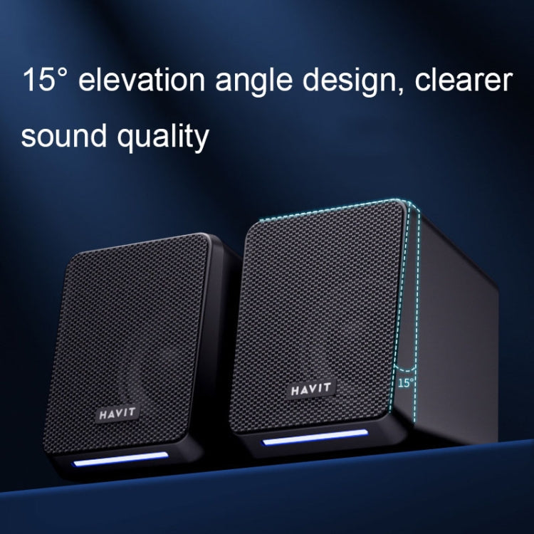 Havit A20 Plus Colorful Ambient Light Wired Computer Audio Stereo Surround Sound Speaker My Store