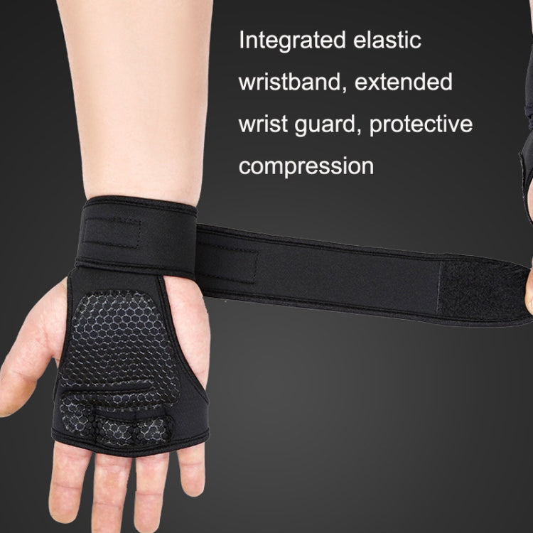 Weightlifting Dumbbell Horizontal Bar Anti-cocoon Anti-slip Wrist Fitness Four-finger Gloves