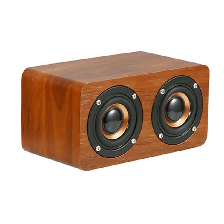 Wooden Retro 3D Stereo Audio Bluetooth Speaker Subwoofer Desktop Audio