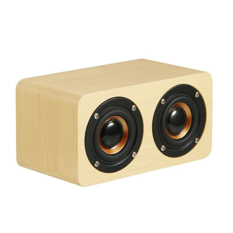 Wooden Retro 3D Stereo Audio Bluetooth Speaker Subwoofer Desktop Audio