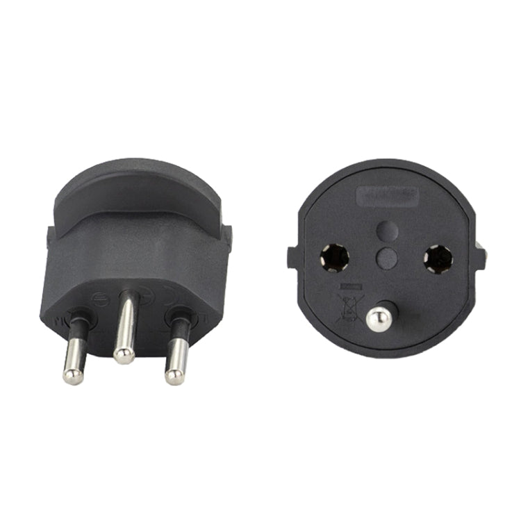 EU to Switzerland Convertible Plug With Ground Wire Travel Adaptor