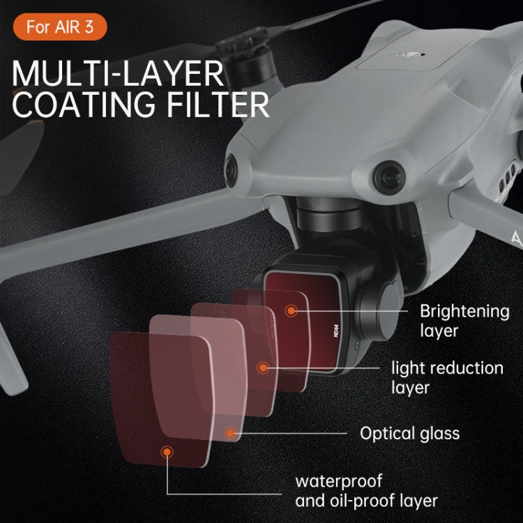 For DJI Air 3 RCSTQ Multi-Layer Coating Waterproof  Filter My Store