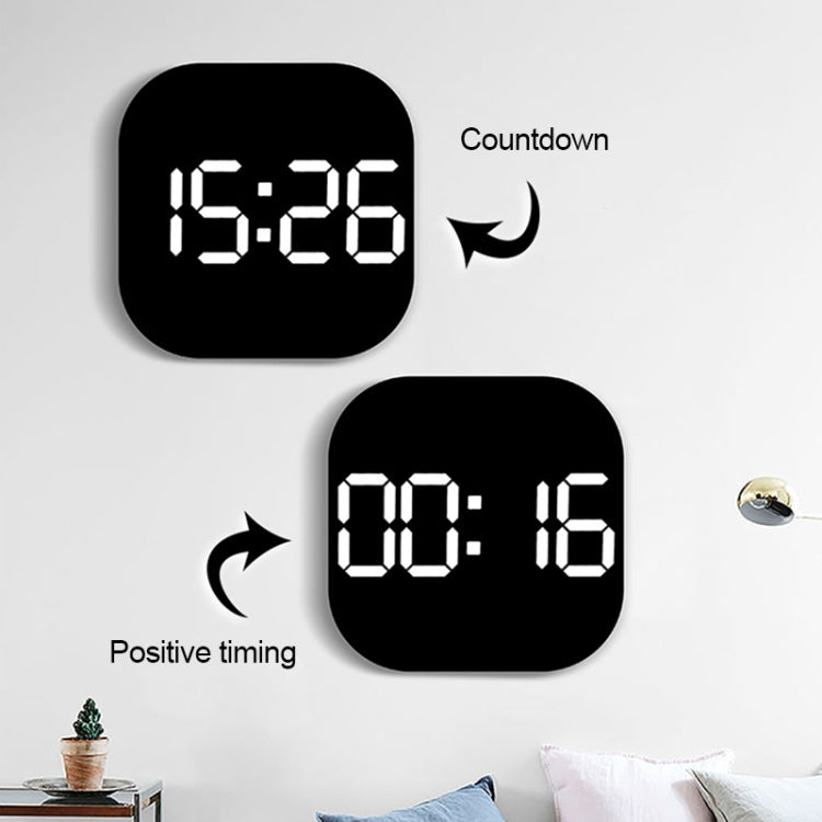 13-Inch LED Acrylic Electronic Clock Large-Screen Square Wall Clock With Timing Temperature Humidity