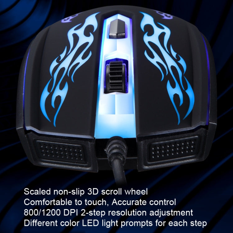 Chasing Leopard USB Illuminated Gaming Optical 1.3m Wired Mouse My Store