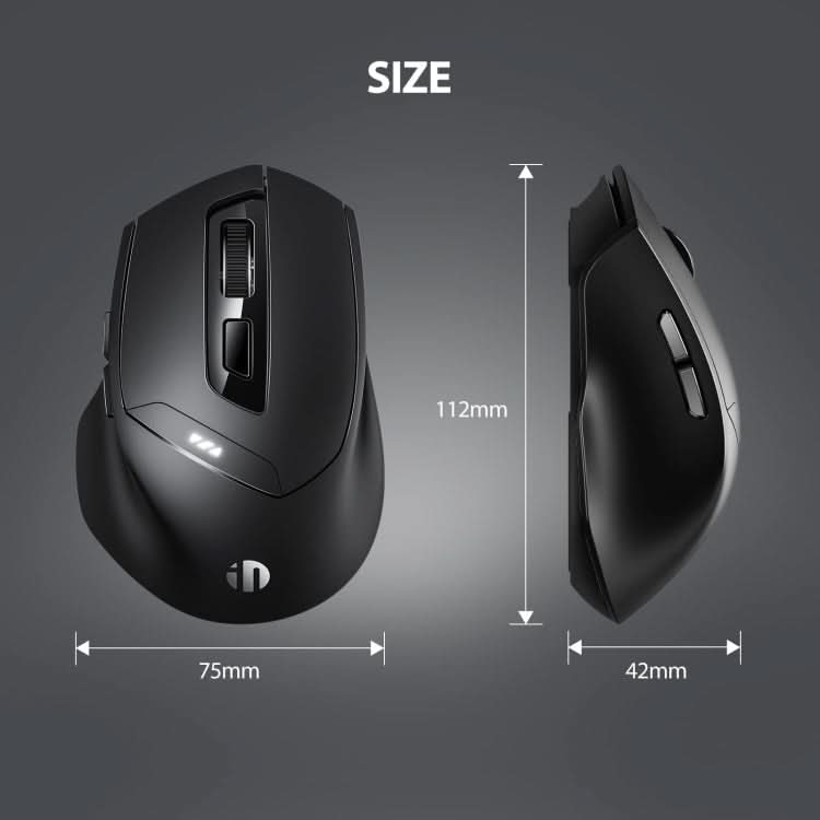 Inphic DR01 Bluetooth 3 Mode Wireless Mouse Charging Quiet Office Game Laptop Computer Home Use My Store