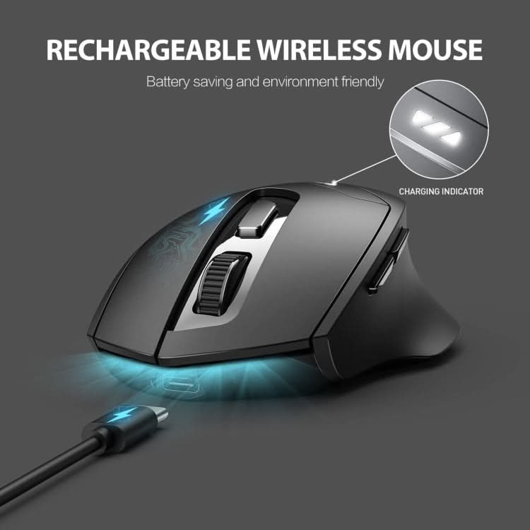 Inphic DR01 Bluetooth 3 Mode Wireless Mouse Charging Quiet Office Game Laptop Computer Home Use My Store