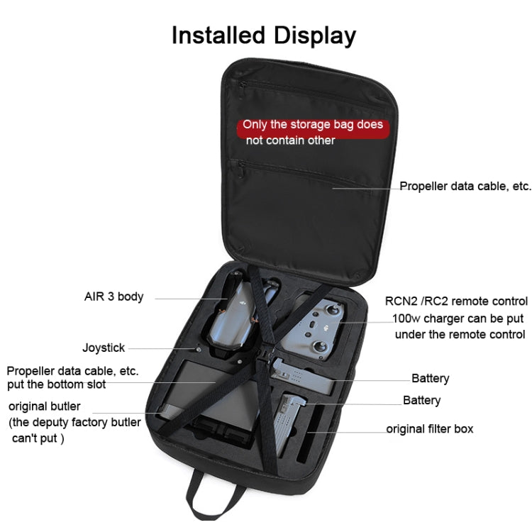 For DJI AIR 3 Storage Bag Backpack Compatible with RC-N2 or RC 2 Remote Control My Store