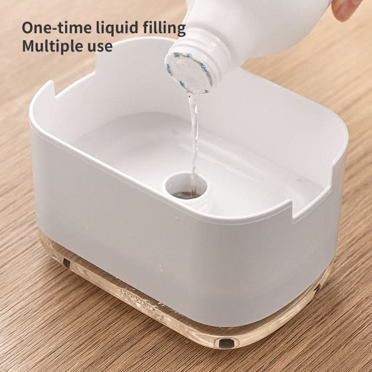 Press Type Soap Dispenser Detachable Double Layer Drainage Design Soap Dish Reluova