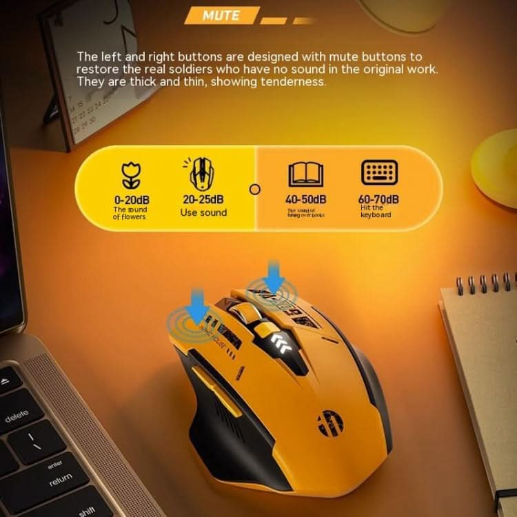 Inphic A9 Bluetooth 3 Mode Mouse Silent Charging Mechanical Feel Wireless Mouse My Store