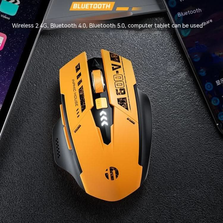 Inphic A9 Bluetooth 3 Mode Mouse Silent Charging Mechanical Feel Wireless Mouse My Store