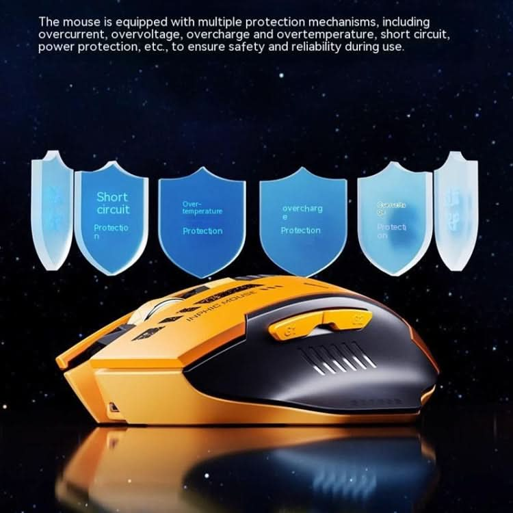 Inphic A9 Bluetooth 3 Mode Mouse Silent Charging Mechanical Feel Wireless Mouse My Store