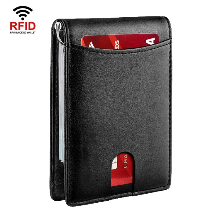 RFID Anti-Theft Brush Leather Multi Card Pocket Coin Wallet Credit Card Case My Store