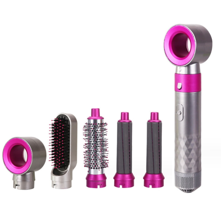 5 In 1 Hot Air Comb Automatic Curling Iron Curling & Straightening Hair Styling Comb Hair Dryer