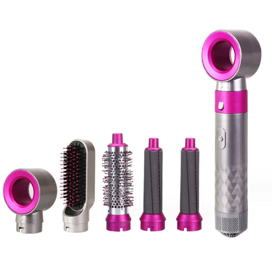 5 In 1 Hot Air Comb Automatic Curling Iron Curling & Straightening Hair Styling Comb Hair Dryer