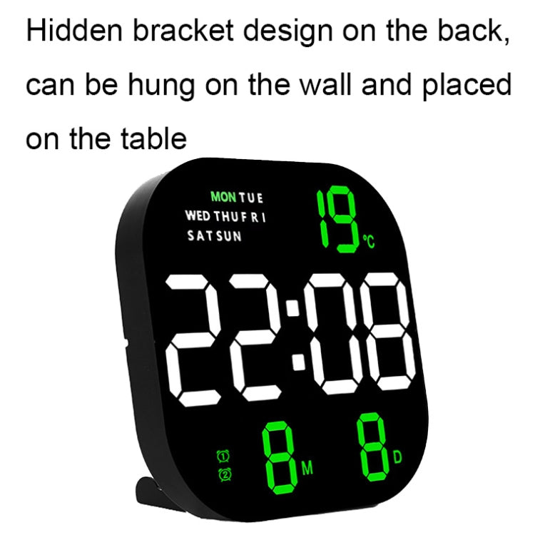 6633 LED Screen Digital Display Timing Desktop Alarm Clock Living Room Hanging Clock My Store