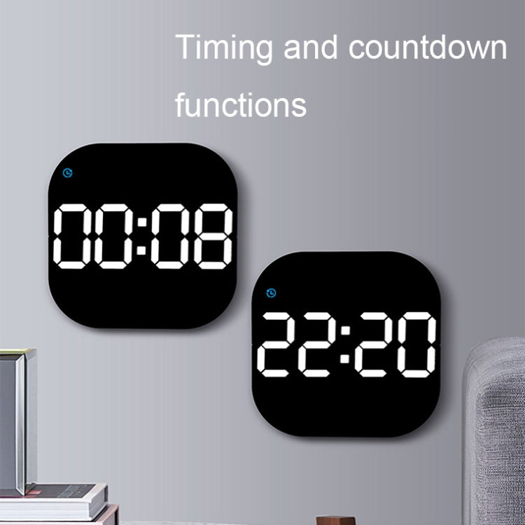 6633 LED Screen Digital Display Timing Desktop Alarm Clock Living Room Hanging Clock My Store