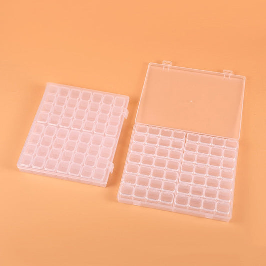 56 Slots Transparent Plastic Storage Box Jewelry Nail Art Rhinestone Bead Box My Store