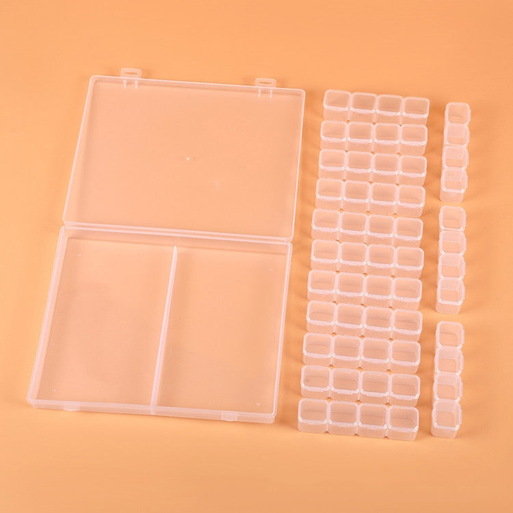 56 Slots Transparent Plastic Storage Box Jewelry Nail Art Rhinestone Bead Box My Store