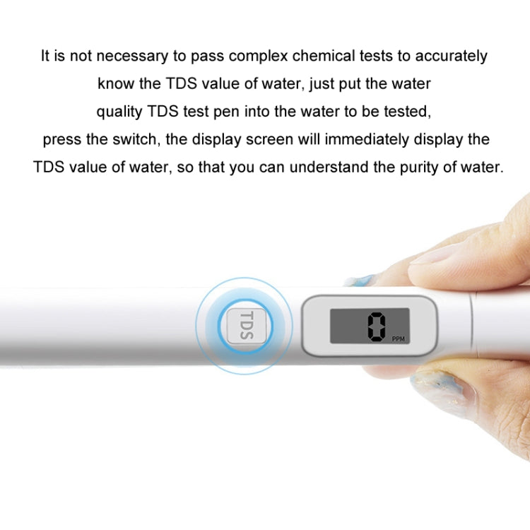 TDS Water Quality Test Pen High-Precision Drinking Tap Water Detector Reluova