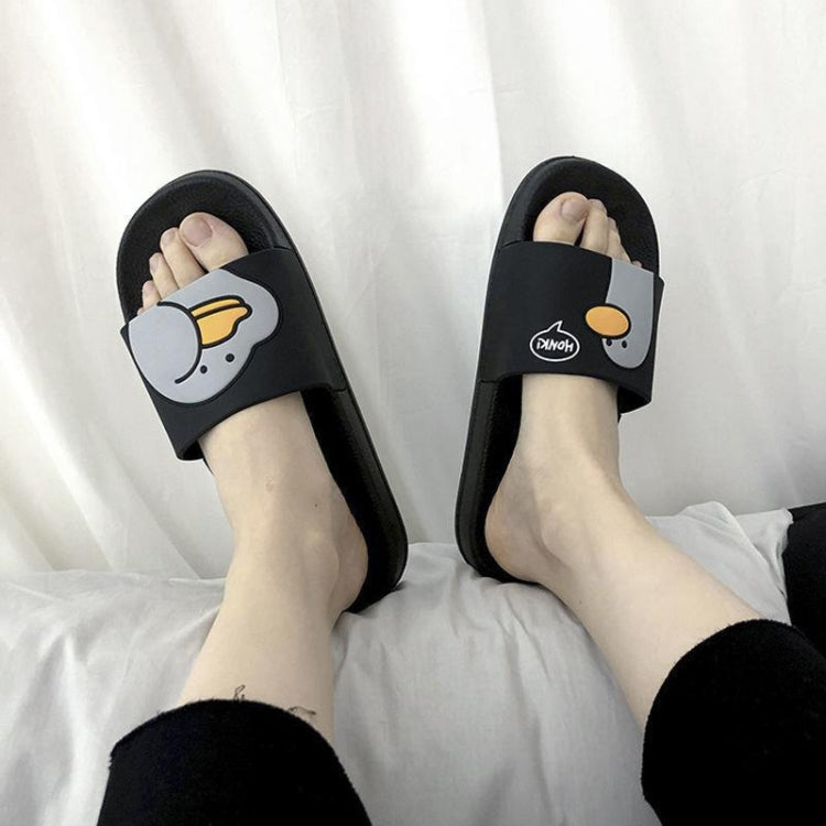 Cartoon Duck Pattern Casual Soft Wear-resistant Couple Slippers