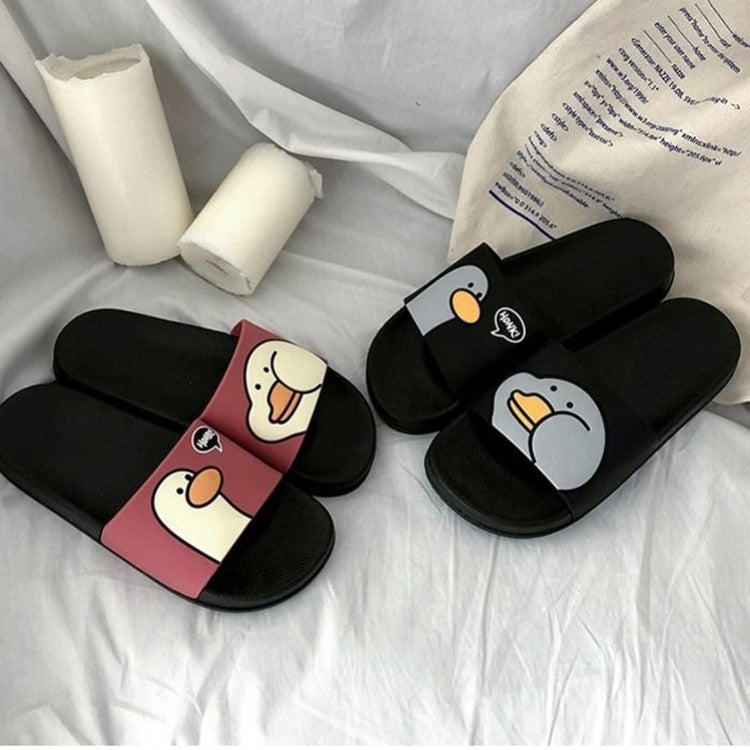 Cartoon Duck Pattern Casual Soft Wear-resistant Couple Slippers My Store