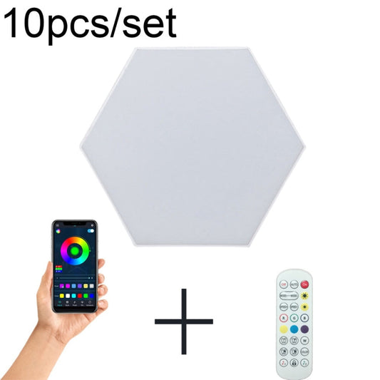 RGB Symphony Hexagon Lights DIY Bedside Ambient Wall Lamp Smart Honeycomb Light My Store