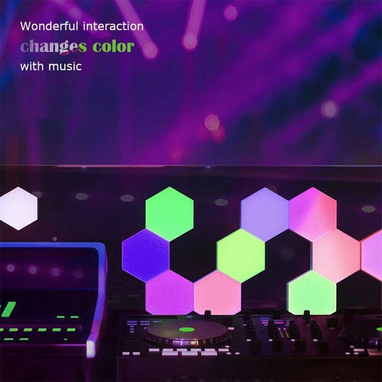 RGB Symphony Hexagon Lights DIY Bedside Ambient Wall Lamp Smart Honeycomb Light