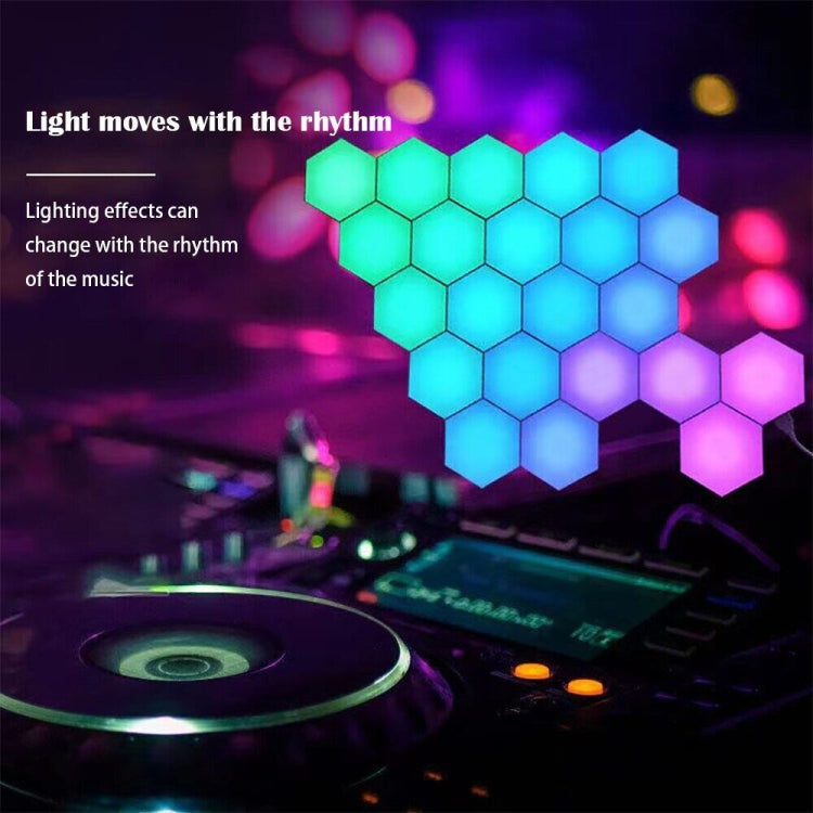 RGB Symphony Hexagon Lights DIY Bedside Ambient Wall Lamp Smart Honeycomb Light My Store