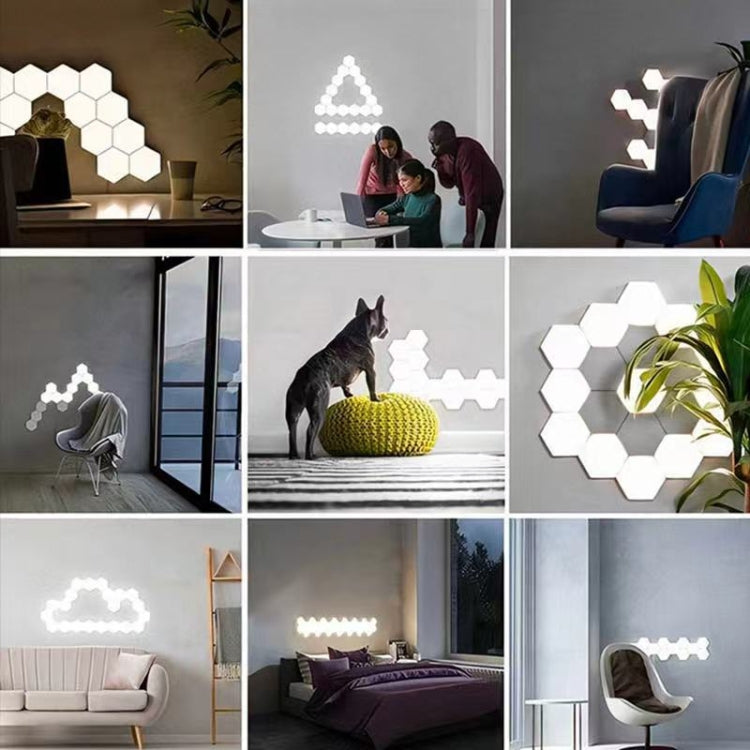 RGB Symphony Hexagon Lights DIY Bedside Ambient Wall Lamp Smart Honeycomb Light My Store