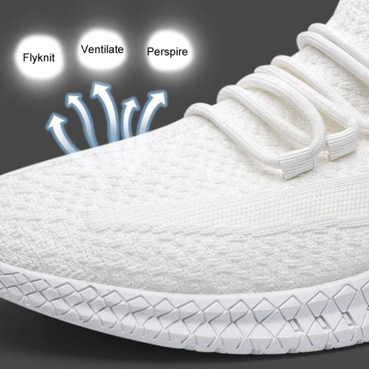 Men Breathable Sneakers Fly Woven Casual Mesh Shoes My Store