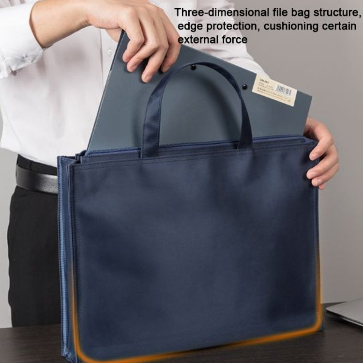 Deli Portable Briefcase Large Capacity Business Casual Portable Storage Document Bag My Store